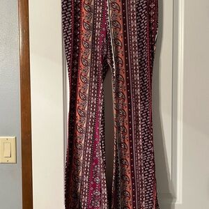 No Boundaries Multicolor Paisley Wide Leg Pants